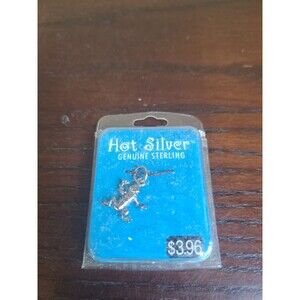 Hot Silver Sterling Silver Frog Charm